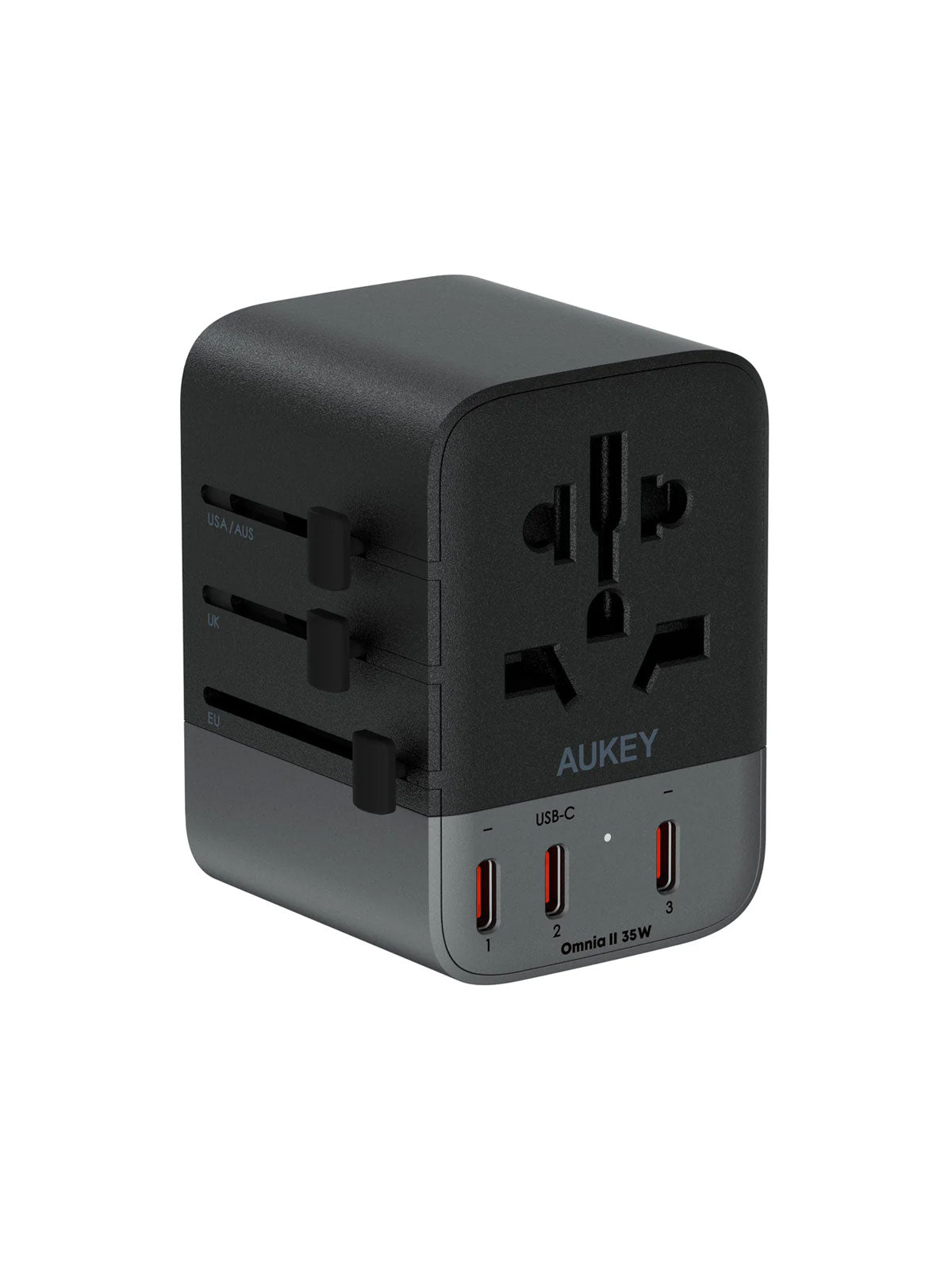 Aukey Travel Mate 35W GaN Universal Adapter with USB ports (PA-TA07A)