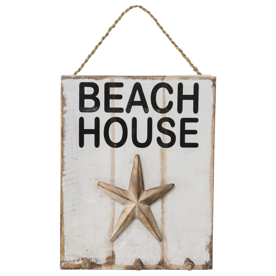 Handcrafted Beach House 3D Shell Wall Art 20x24cm