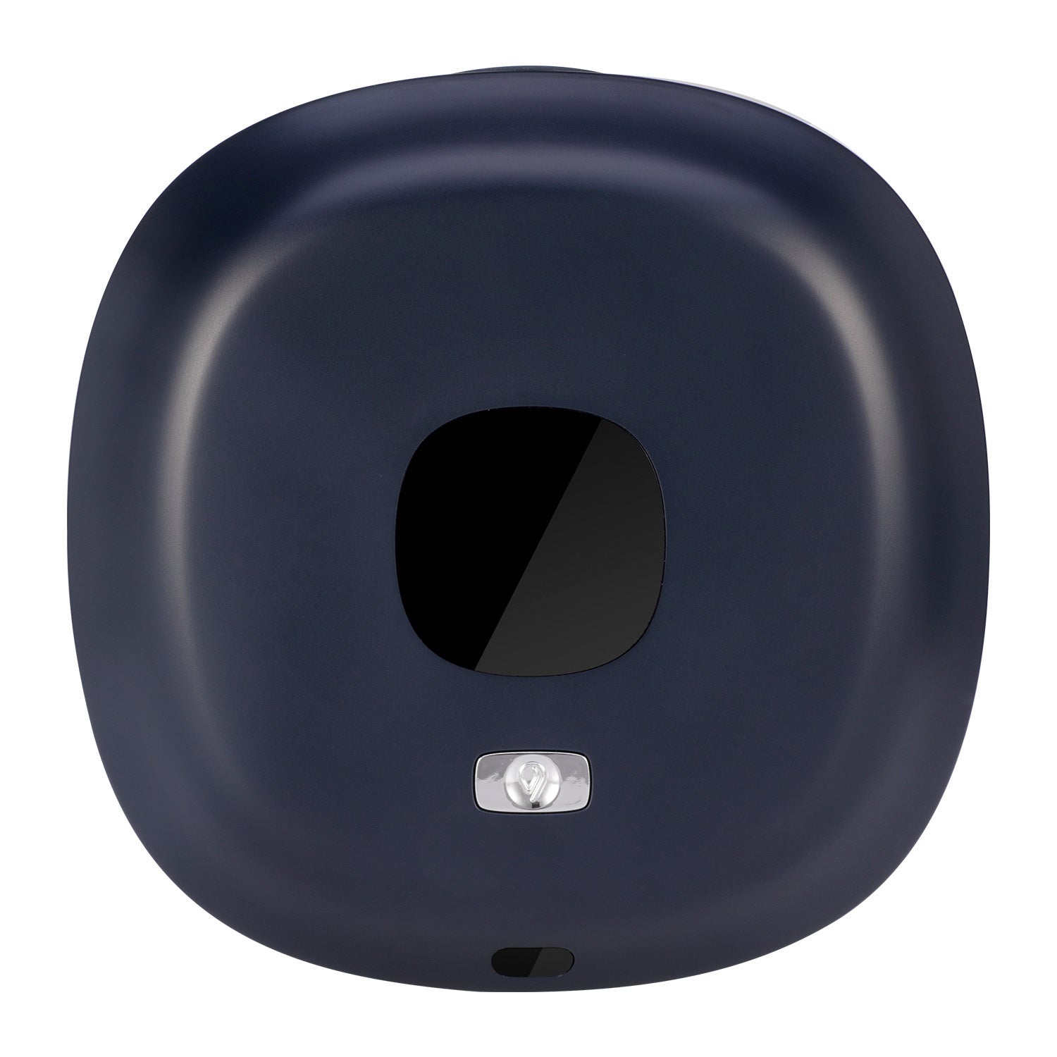 Dark Blue Wall-Mounted No-Drill Automatic Foam Soap Dispenser - Infrared Sensor for Bathroom, 145x145x48mm