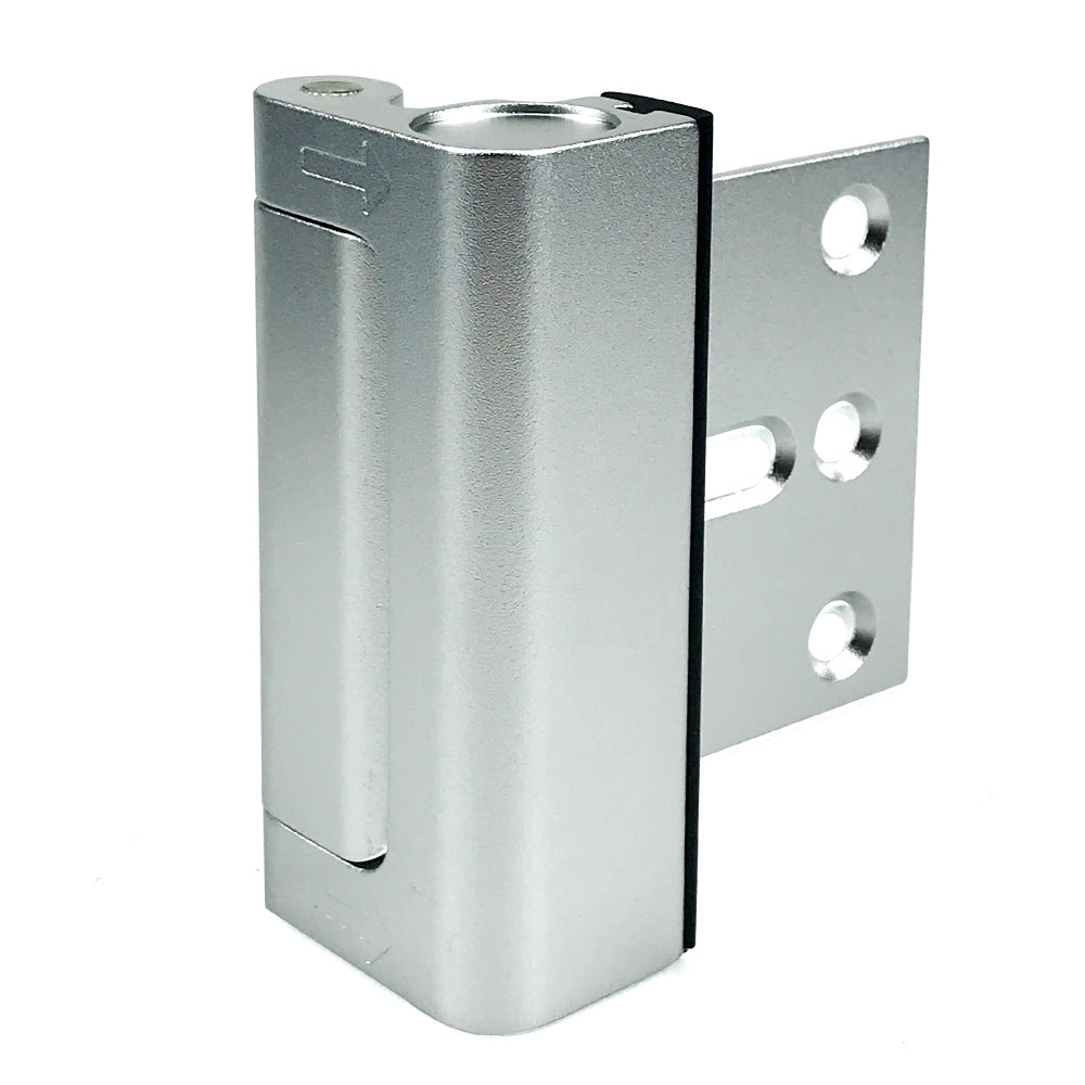 Silver Heavy-Duty Hotel Style Security Door Lock - Childproof Door Reinforcement Latch for Home Safety