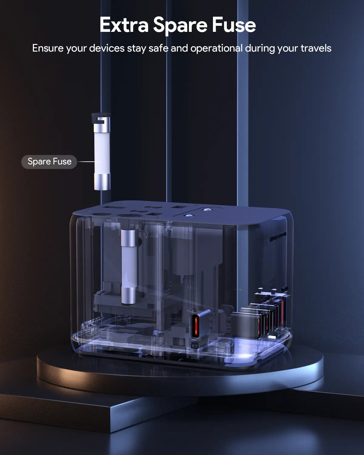 Aukey Travel Mate 65W GaN Universal Adapter with USB ports (PA-TA08A)