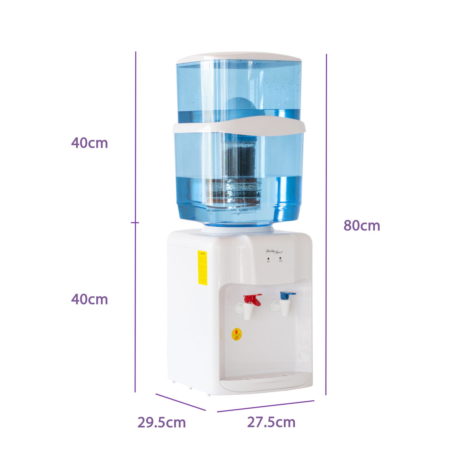 Water Cooler, Hot Water Dispenser with Activated Carbon Filtration
