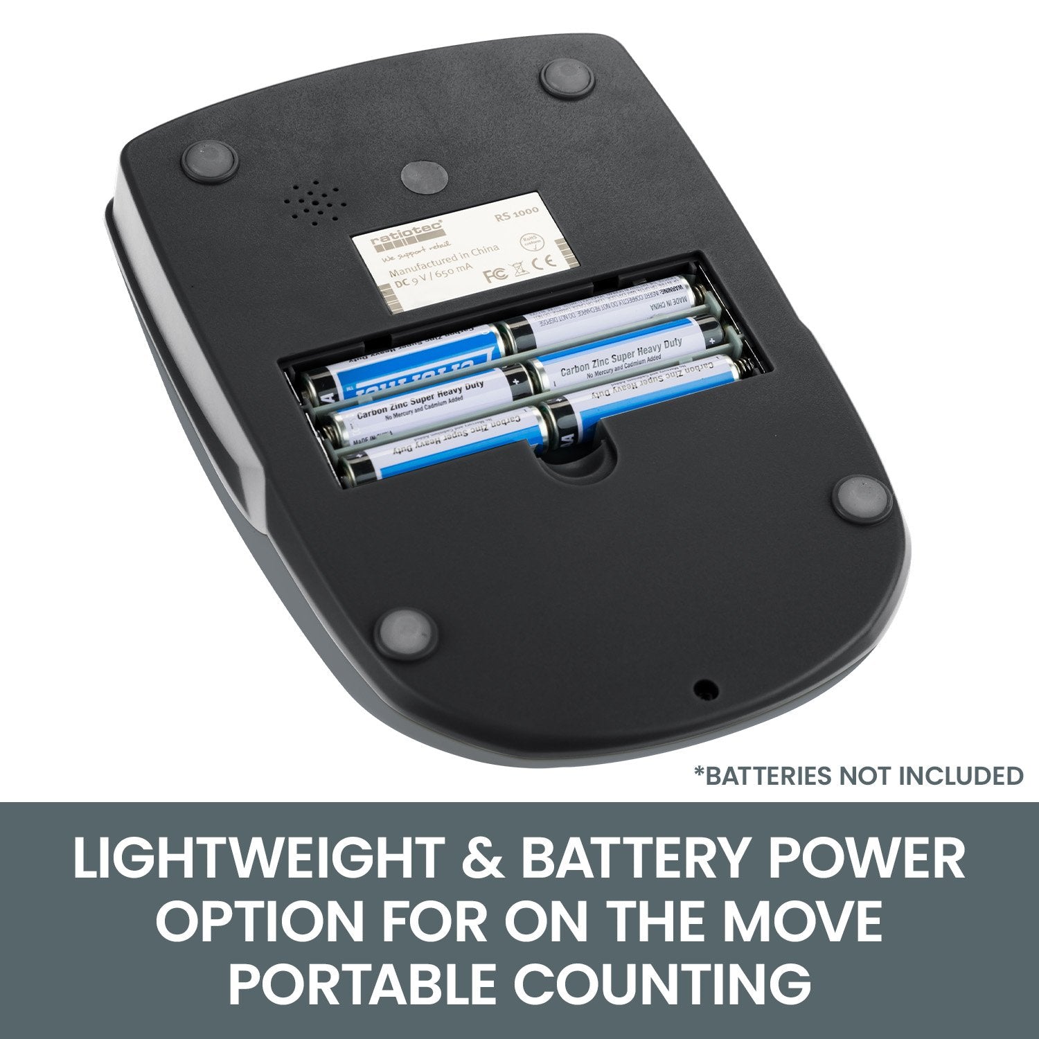 Ratiotec Digital Coin Note Money Counter Currency Scales Australian Notes Portable - Made In Germany
