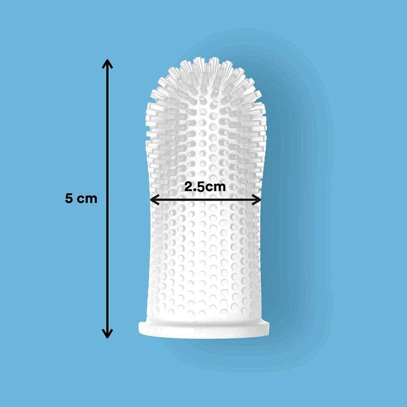 Premium Oral Care Dog Cat Toothbrush Finger Toothbrush Finger Silicone - Pink
