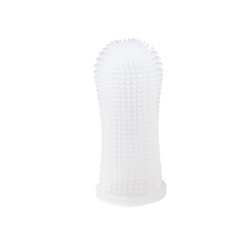 Premium Oral Care Dog Cat Toothbrush Finger Toothbrush Finger Silicone - Pink
