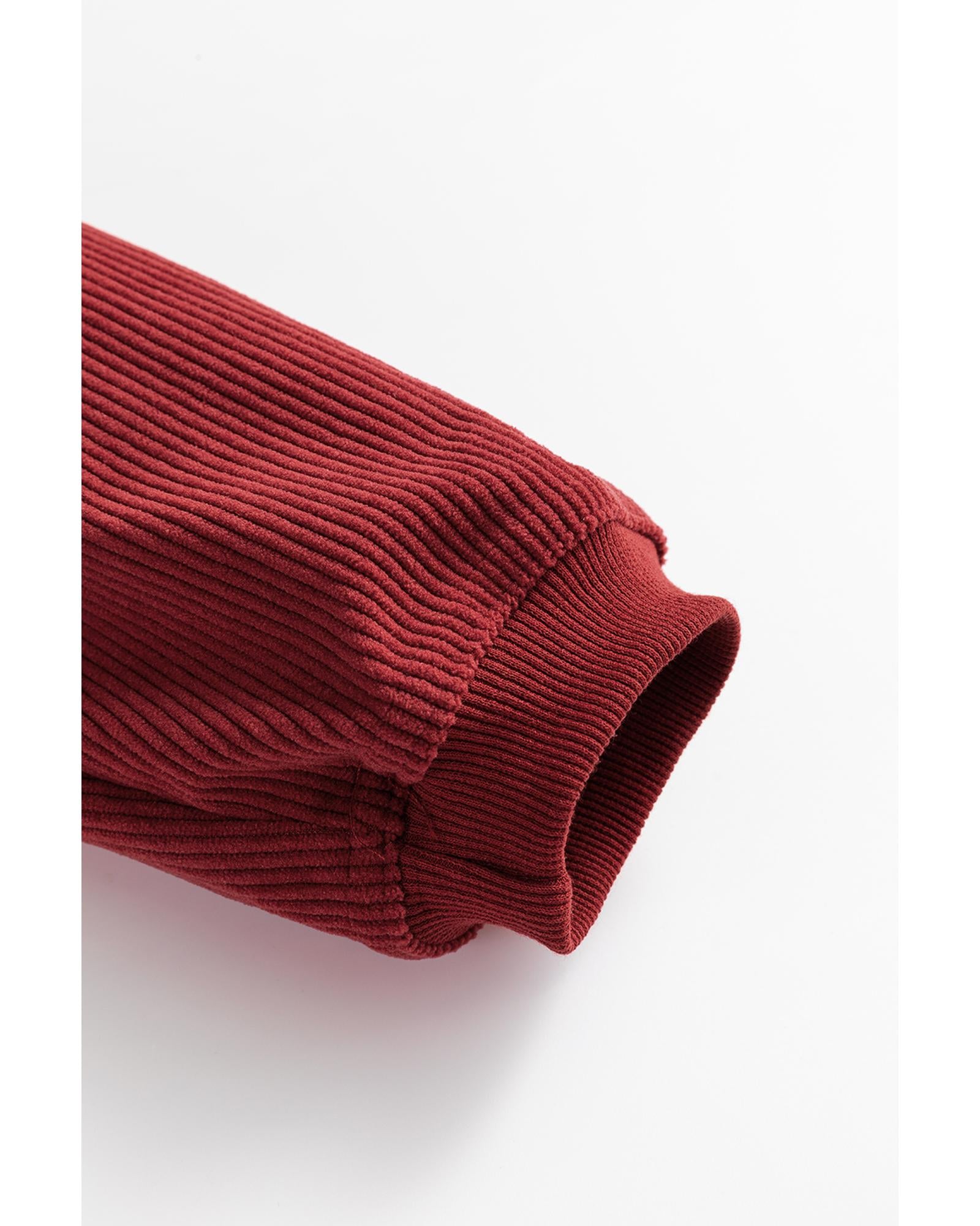 Racing Red MERRY Graphic Corded Christmas Sweatshirt - 2XL