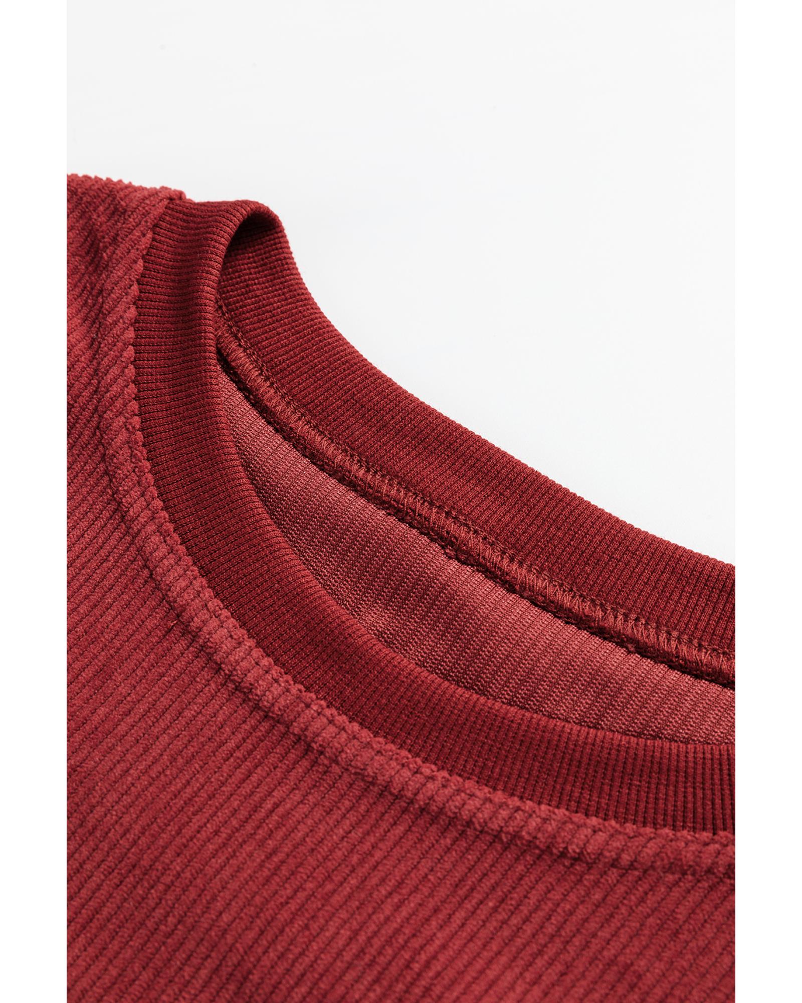 Racing Red MERRY Graphic Corded Christmas Sweatshirt - 2XL