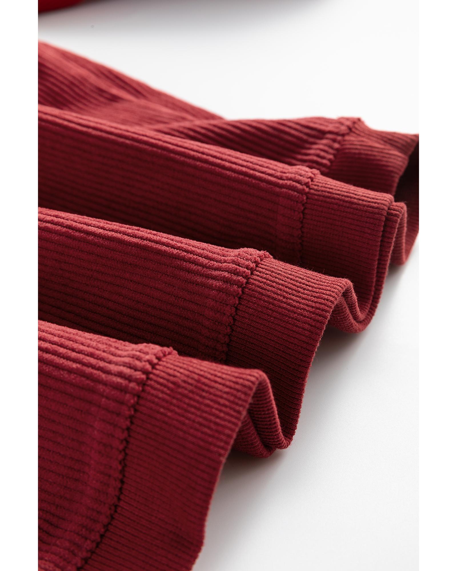 Racing Red MERRY Graphic Corded Christmas Sweatshirt - XL