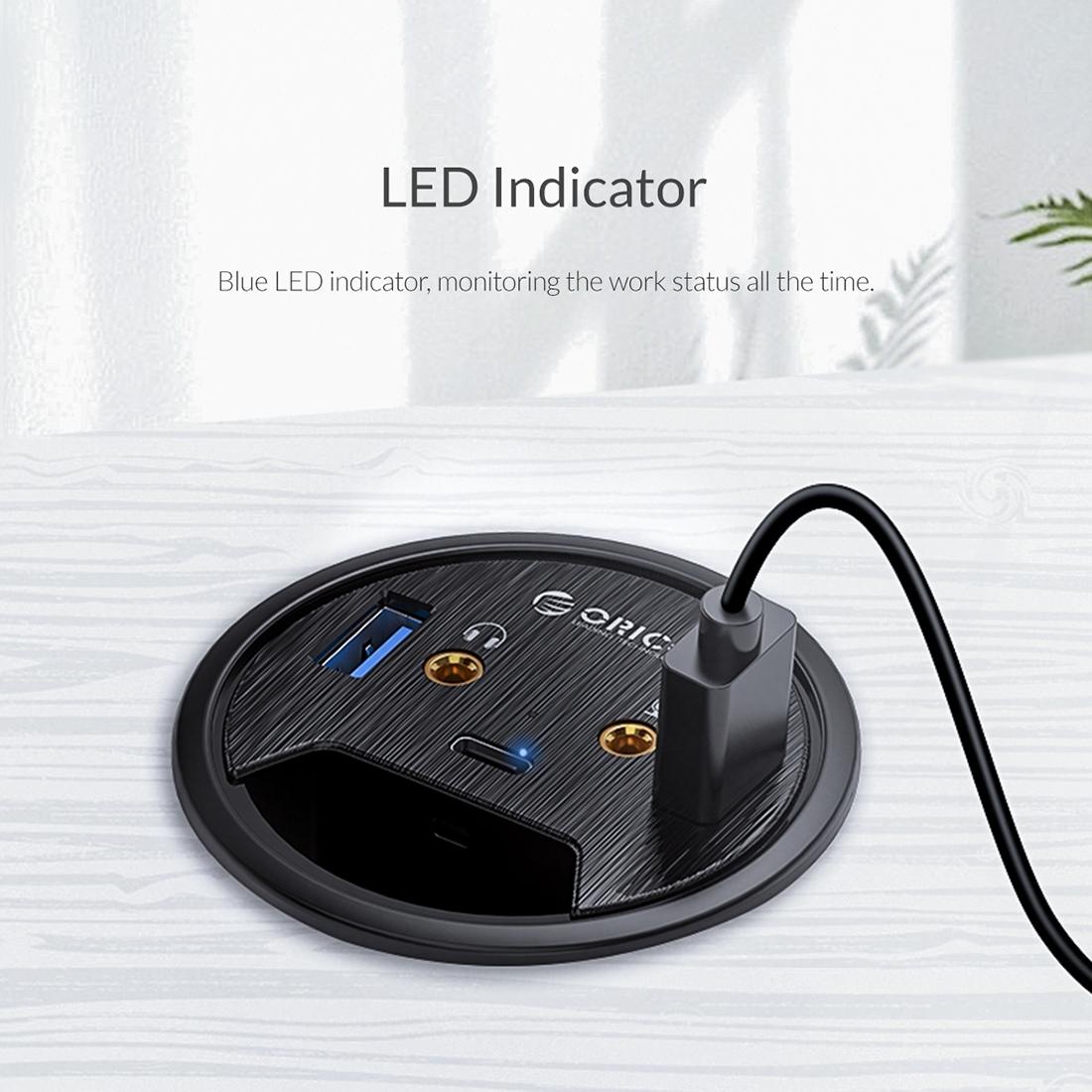 Multi-Function Desktop Power Grommet Hub