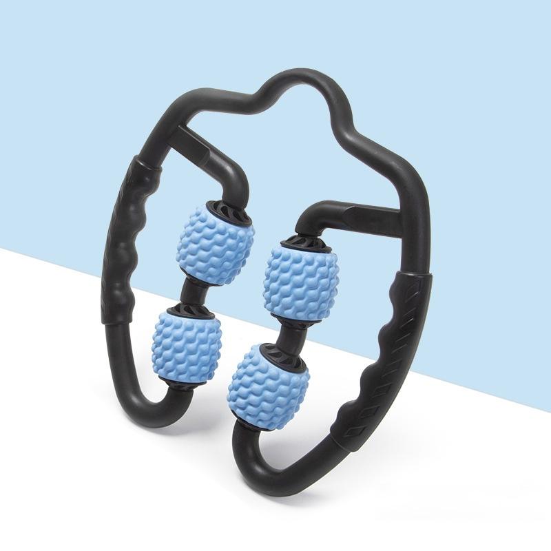 Muscle Massage Roller Foam Shaft For Yoga & Fitness - Water-Drop Type Sky Blue