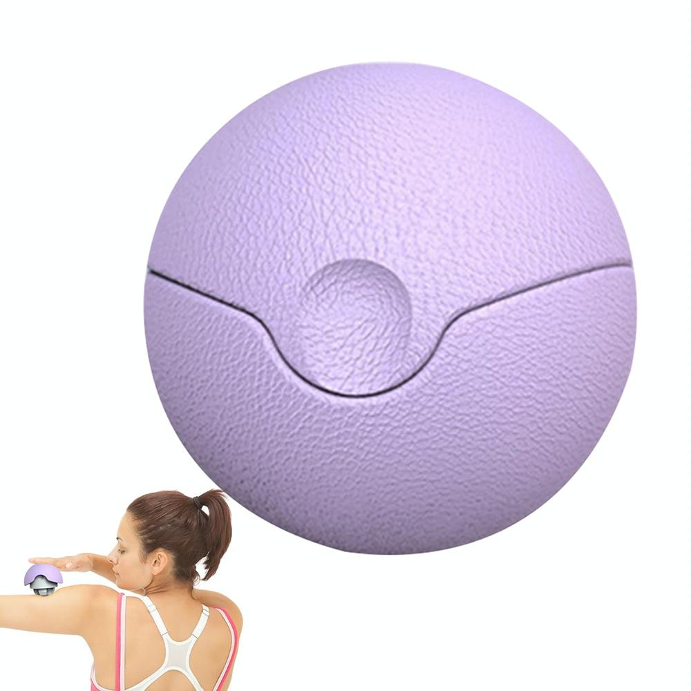3-In-1 Fitness Yoga Massage Ball Cervical Meridian Massager - Purple