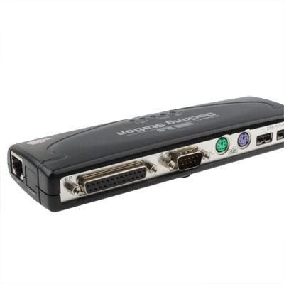 8-Port Usb 2.0 Docking Station With Multiple Ports Black - Black