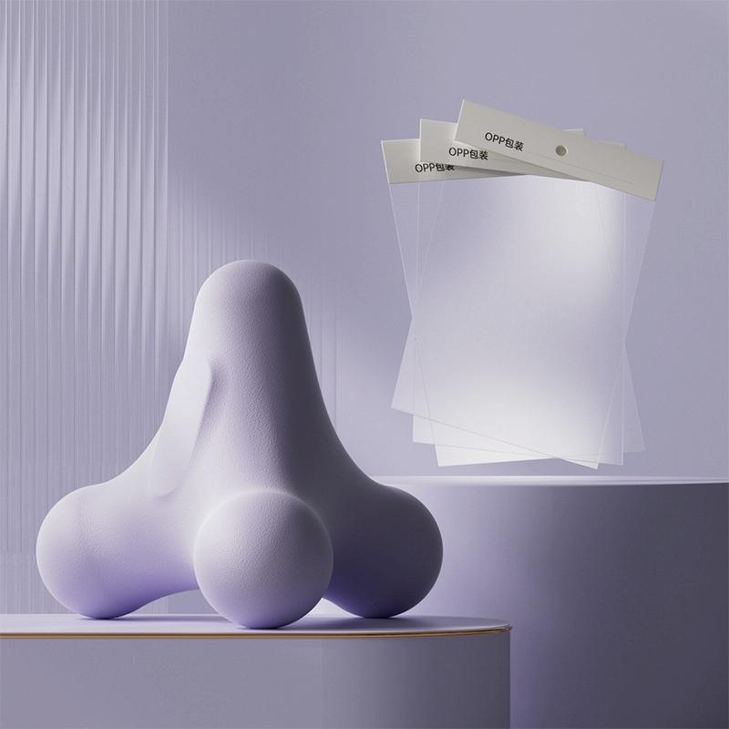 4-Corner Fascia Massage Ball For Neck & Shoulder Relief Yoga & Fitness - Purple