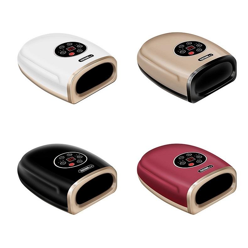 Hand Finger Joint Massager Wrist Palm Physiotherapy Mouse Meridian Acupoint Charging Amber Gold - Rose Red
