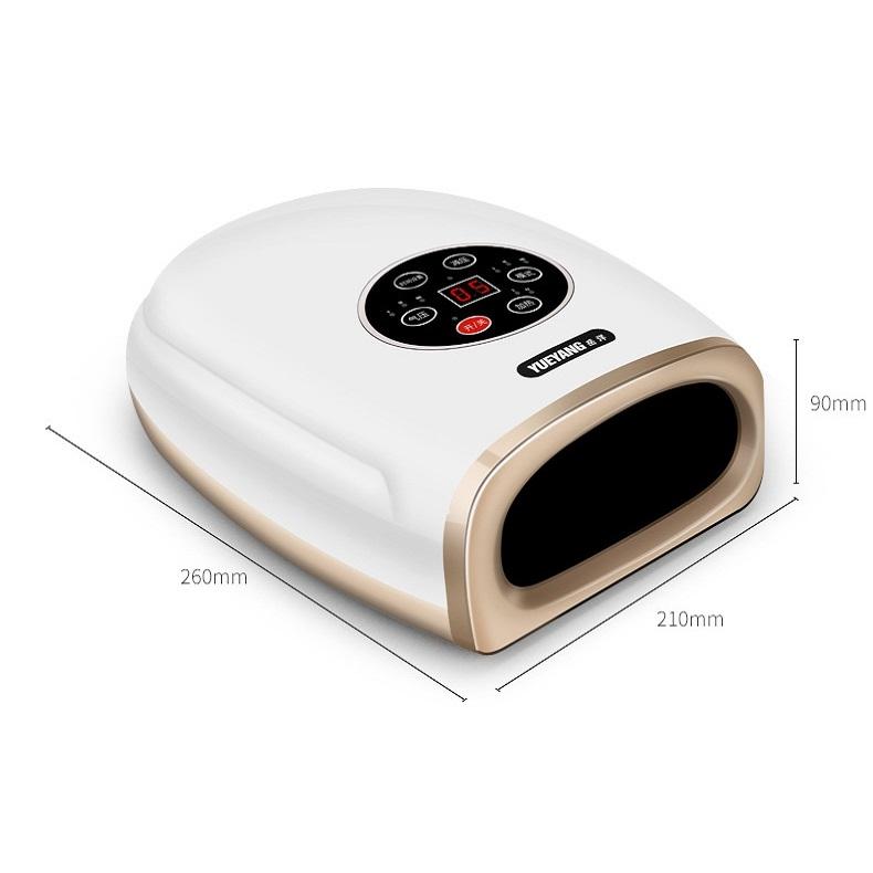 Hand Finger Joint Massager Wrist Palm Physiotherapy Mouse Meridian Acupoint Charging Amber Gold - Pearl Black