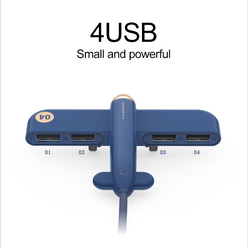 4-Port Usb Air Force One Hub - Blue