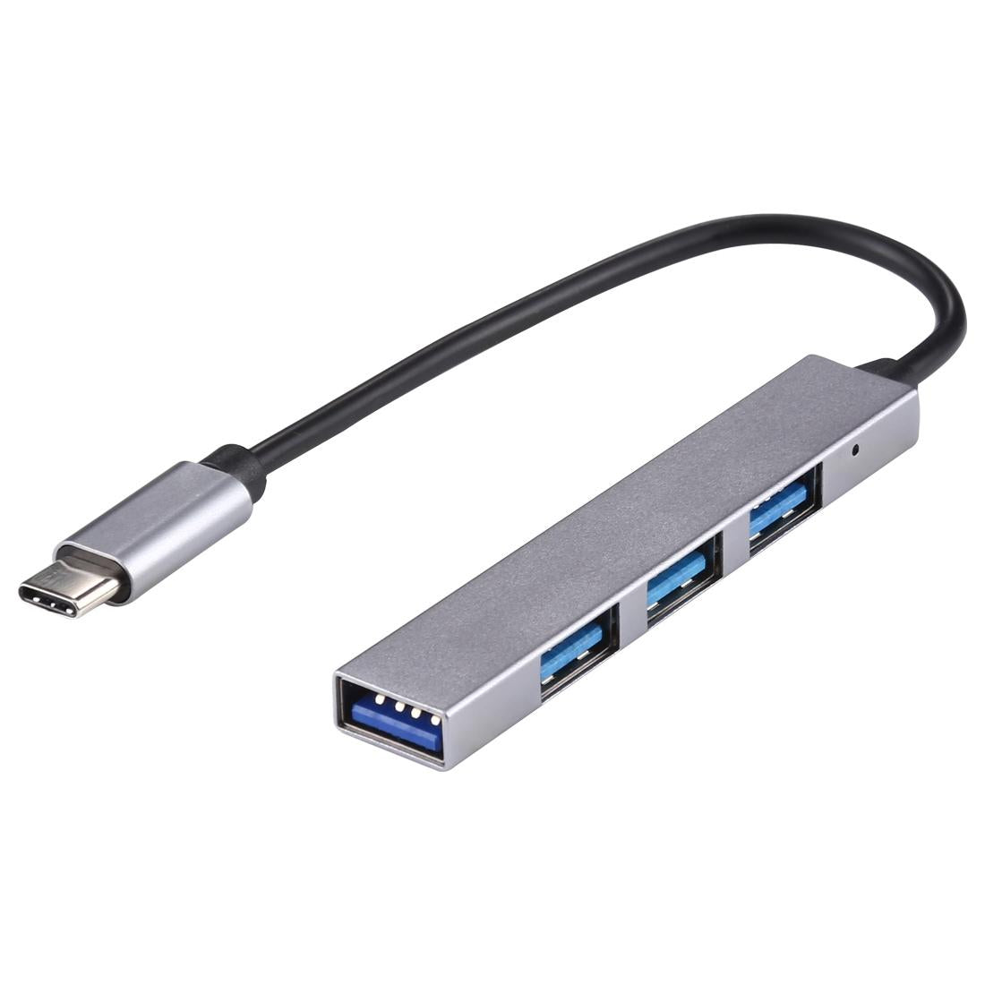 4-Port Usb-C Hub Adapter With Usb 3.0 - Silver