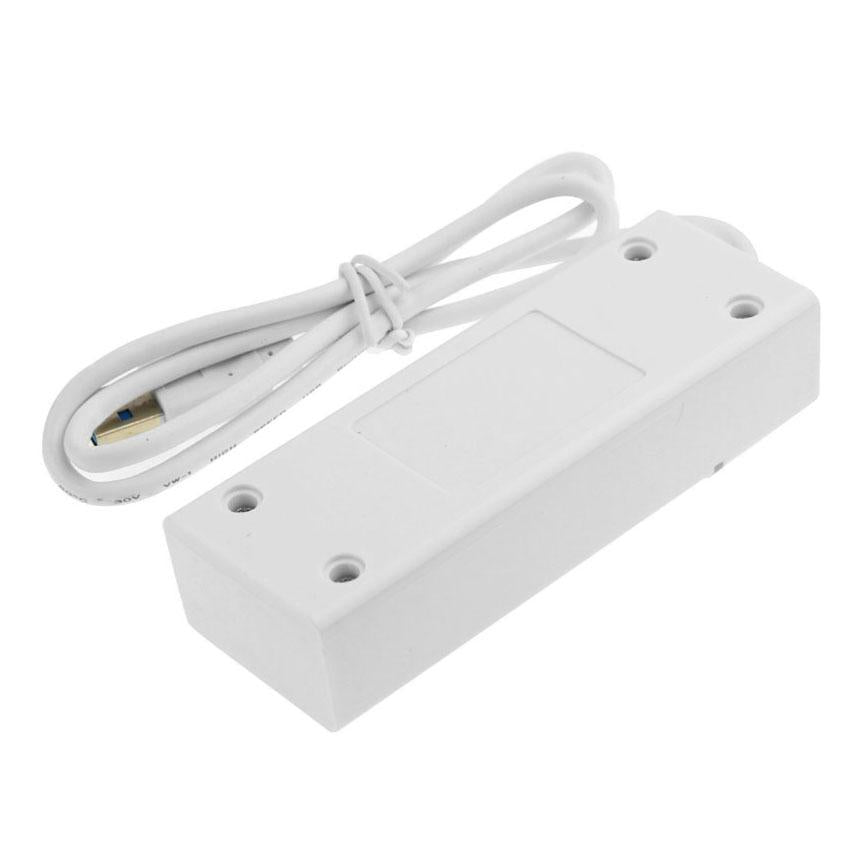 4-Port Usb 3.0 Hub With Led Super Speed 5Gbps - White