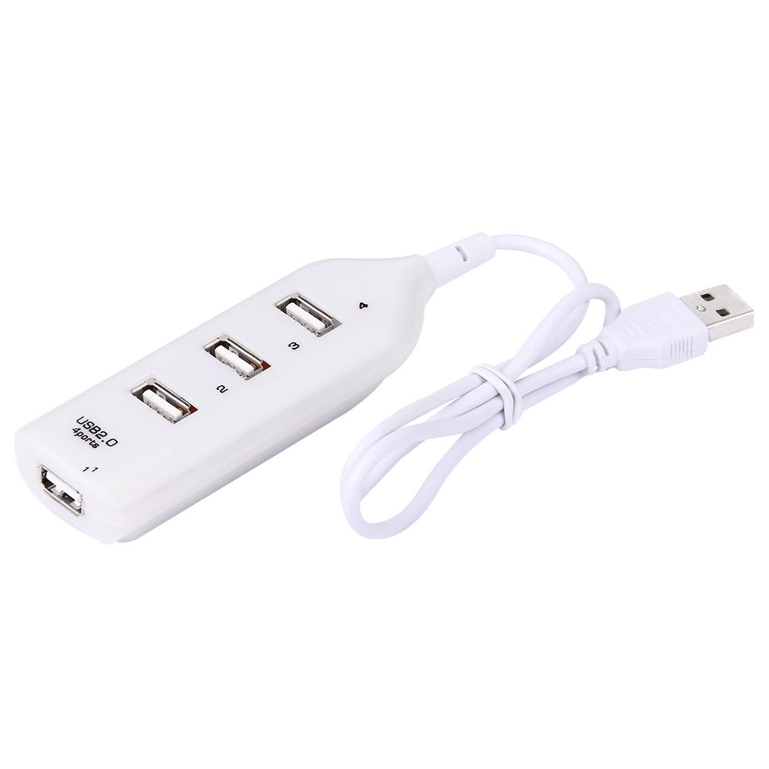 4-Port Usb 2.0 Hub 30Cm Cable Length - White