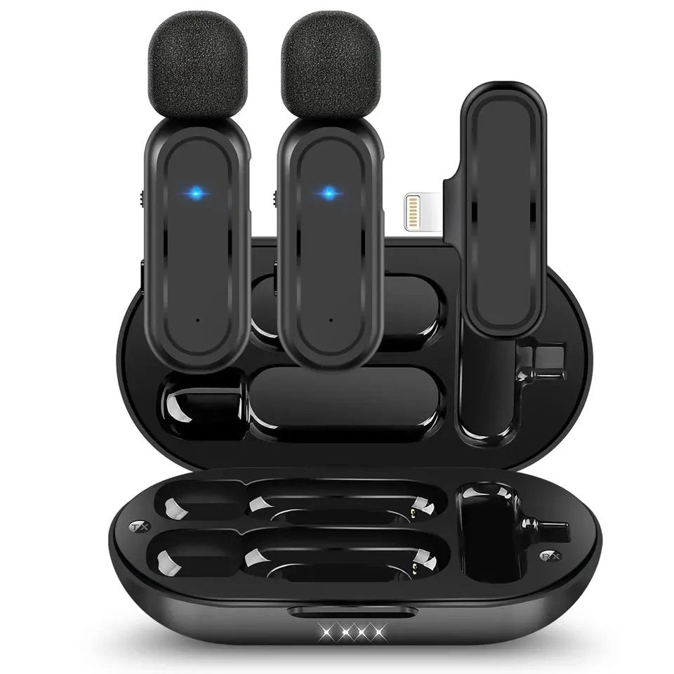 HRIDZ Wireless Lavalier Microphone for Lightning Port Mic For Apple iPhone ipad Vlog Live Stream