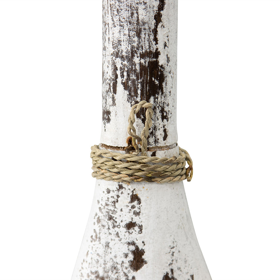 Handcrafted Whitewash Canoe Paddle 15x110cm