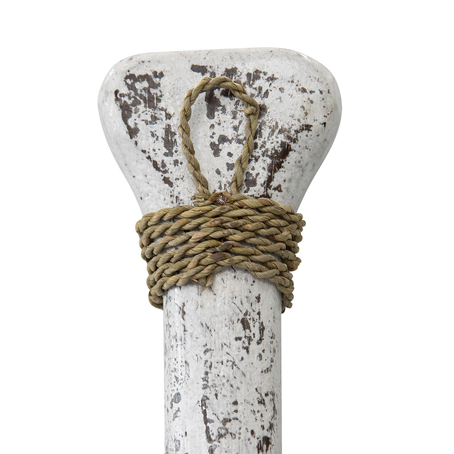 Handcrafted Whitewash Canoe Paddle 15x110cm