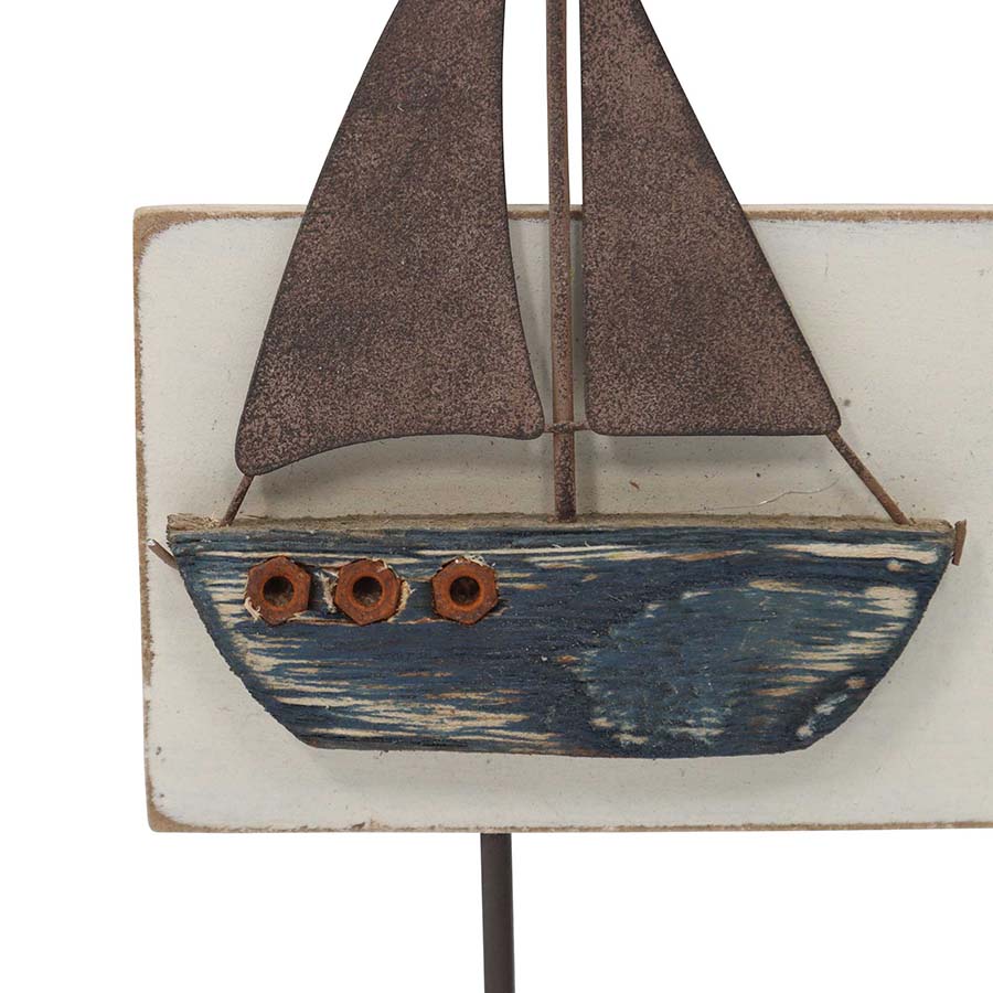 Boat & Anchor 3 Hook Wall Hanging 28x4cm