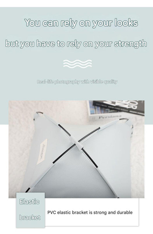 Green Premium Portable Pet Tent Bed with Cooling Mat - Breathable Foldable Outdoor Indoor Cat Dog House Shelter for Summer(Size: L)