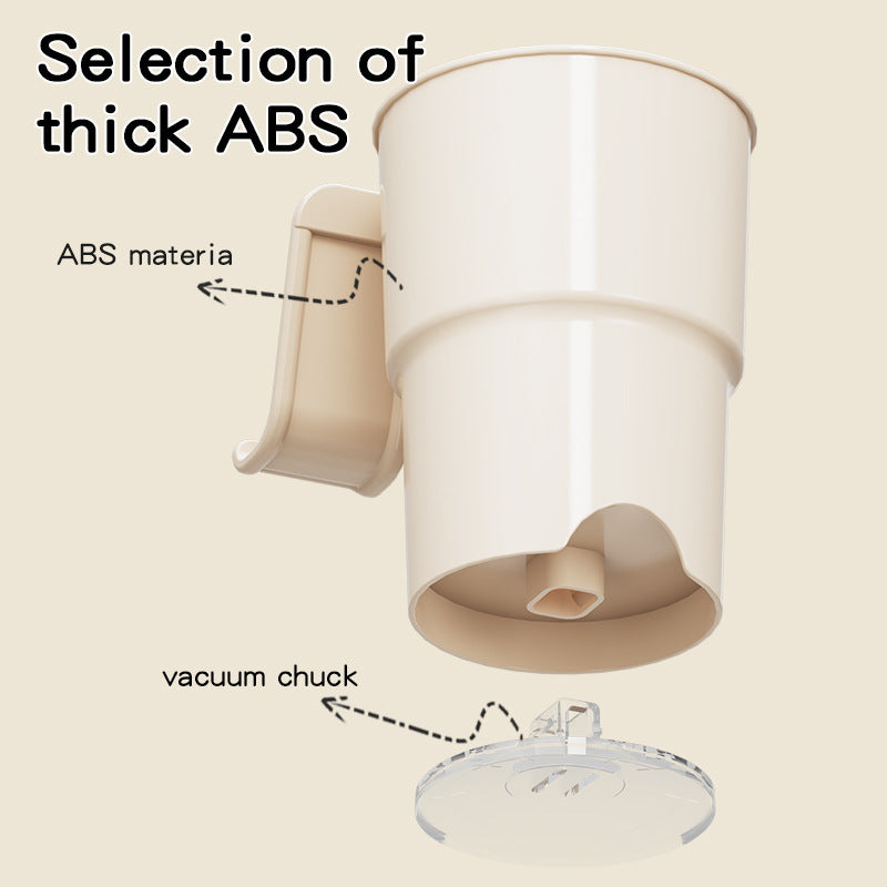 Multi-Purpose Anti-Spill Cup Holder with Suction Base & Detachable Phone Stand(orange)