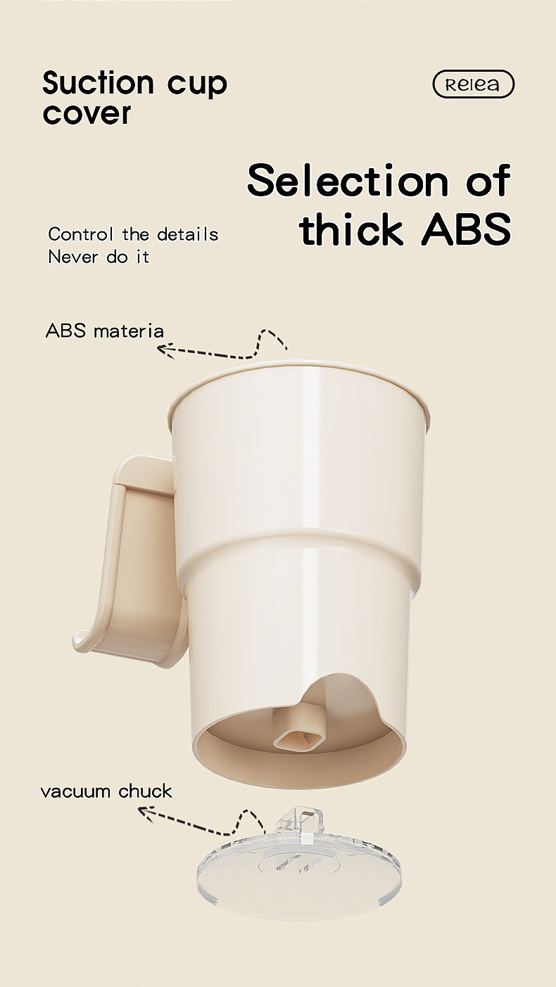 Multi-Purpose Anti-Spill Cup Holder with Suction Base & Detachable Phone Stand(orange)