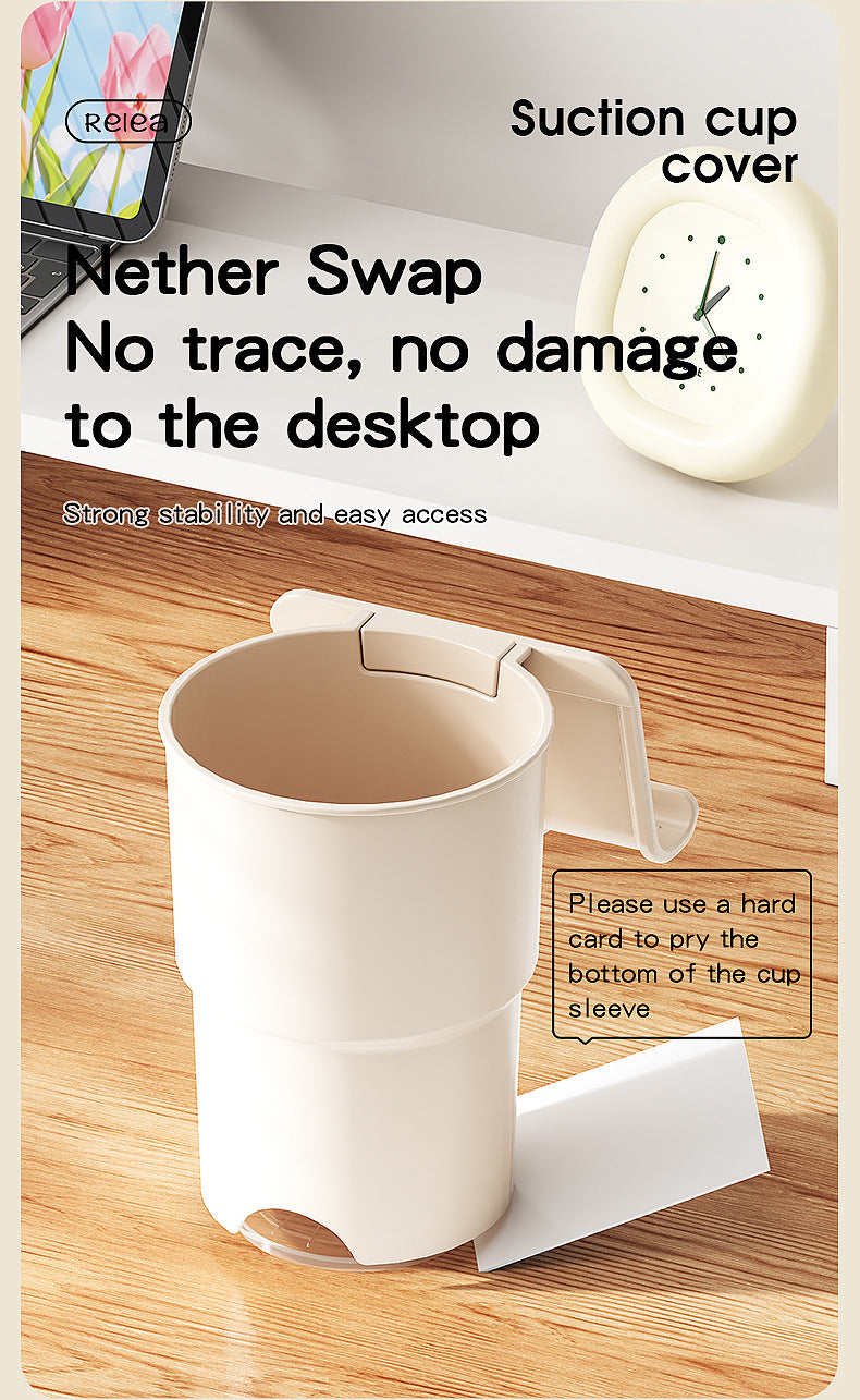 Multi-Purpose Anti-Spill Cup Holder with Suction Base & Detachable Phone Stand(blue)