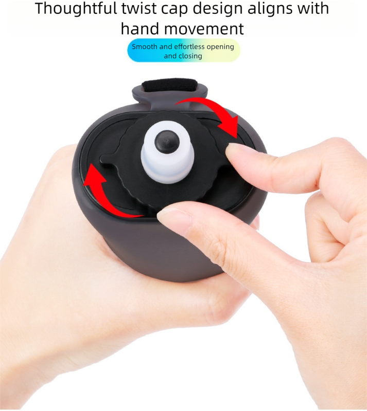 Yellow Collapsible Handheld Running Flask - 350ml Lightweight Silicone Water Bottle with Bite Valve